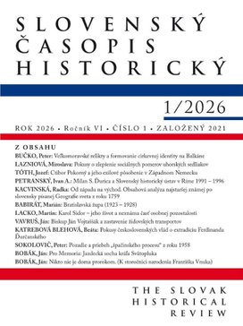 Slovenský časopis historický 1 / 2026
