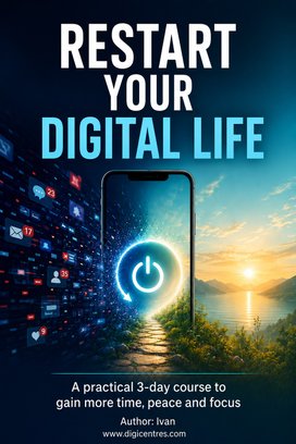 Restart your digital life. A practical 3-day course to gain more time, peace and focus