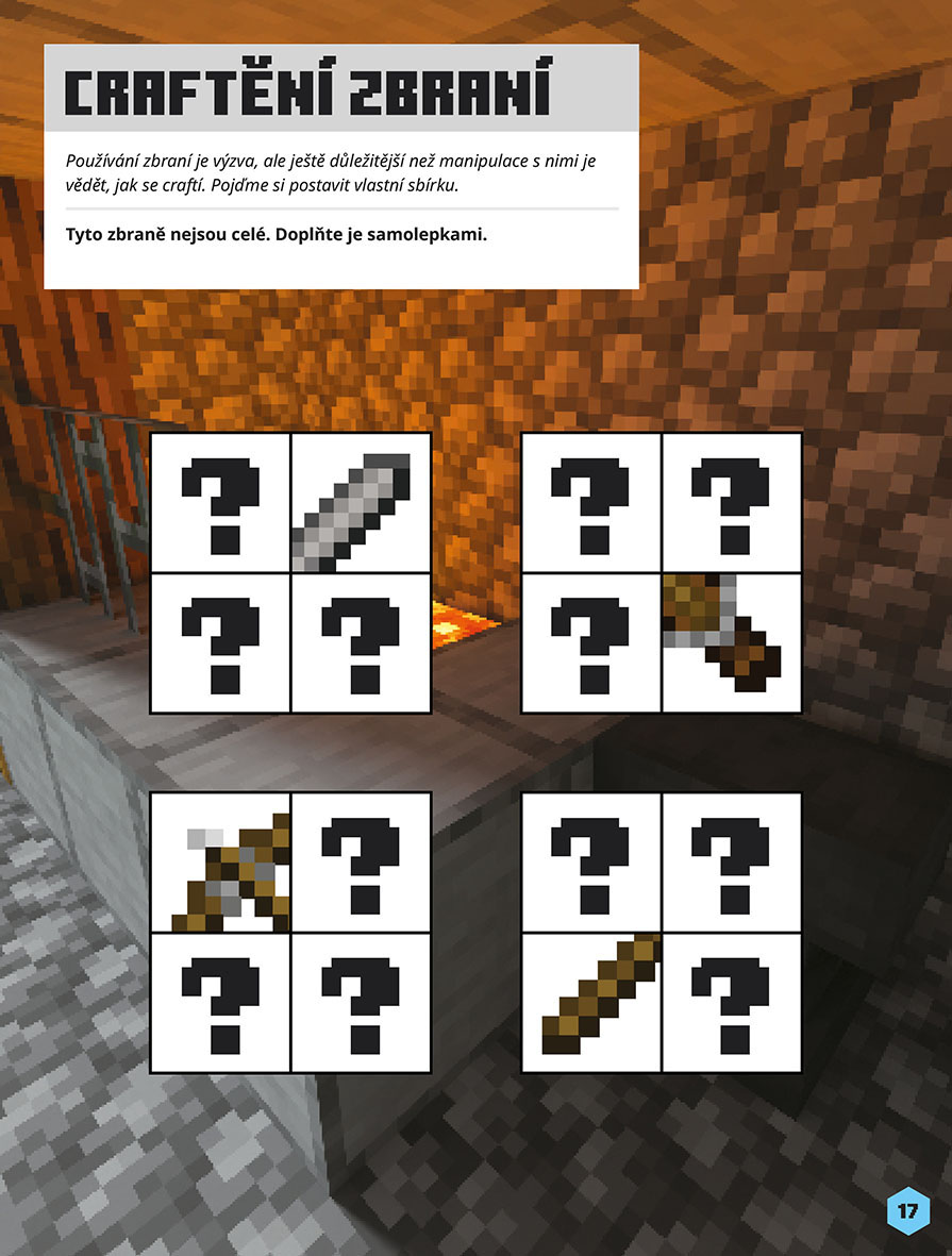 Minecraft - Samolepkové dobrodružství - Mobové útočí!