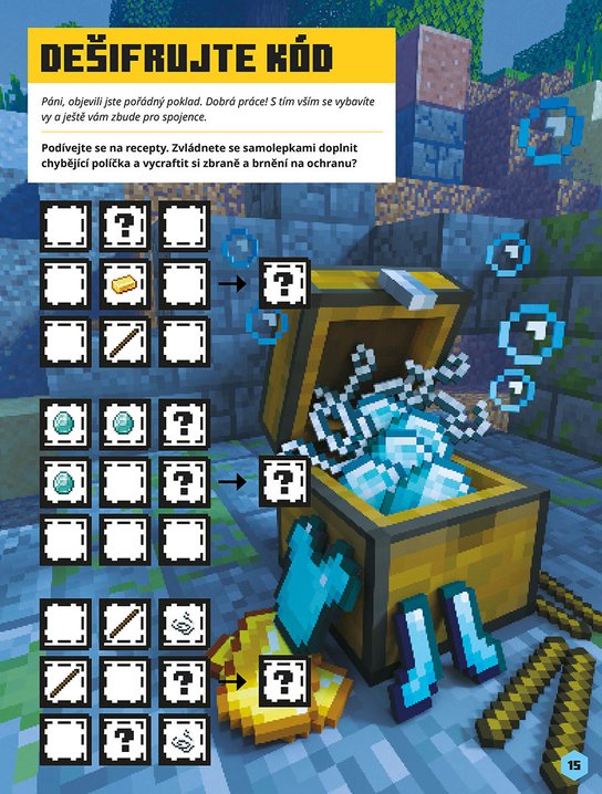 Minecraft - Samolepkové dobrodružství - Mobové útočí!
