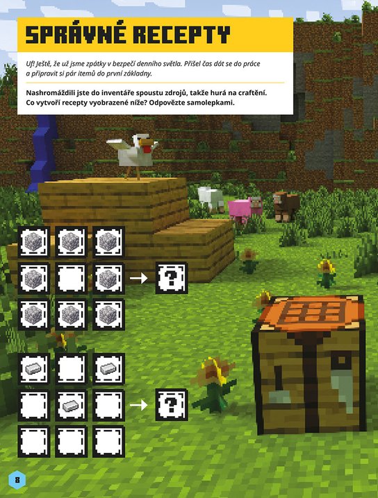 Minecraft - Samolepkové dobrodružství - Mobové útočí!