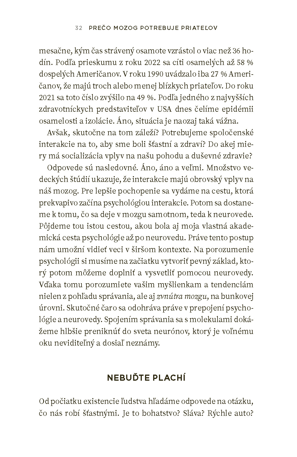 Prečo mozog potrebuje priateľov
