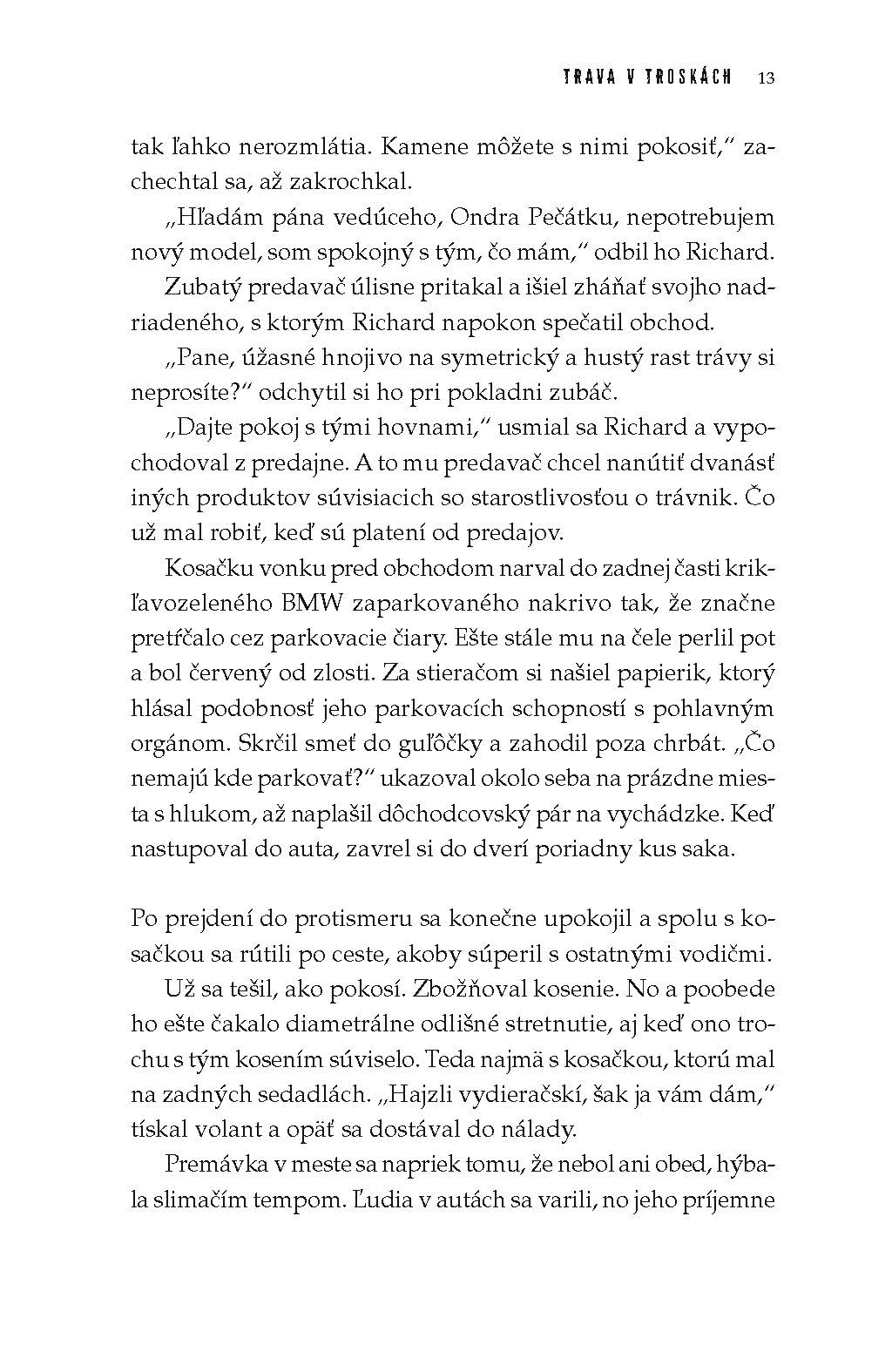 Trava v troskách