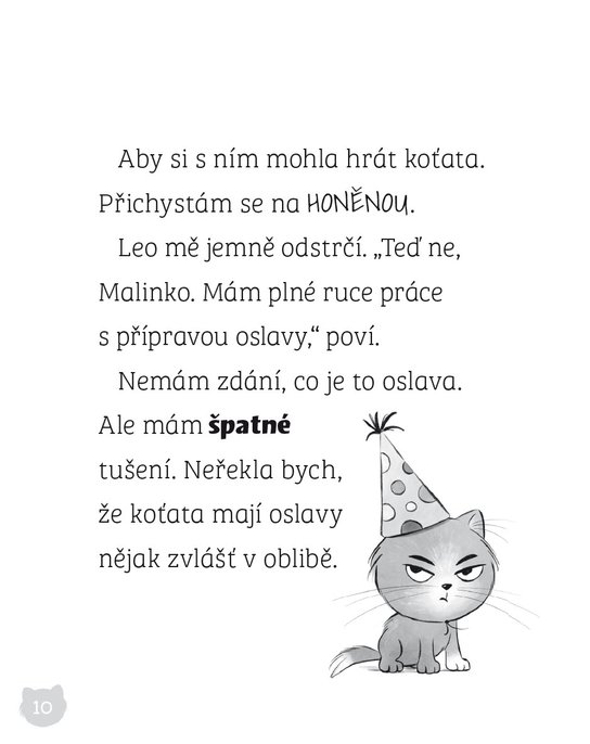 Trampoty malinkého kotěte – Oslava narozenin