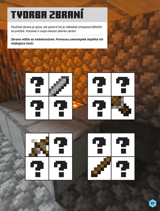 Minecraft - Samolepkové dobrodružstvo - Mobovia útočia!