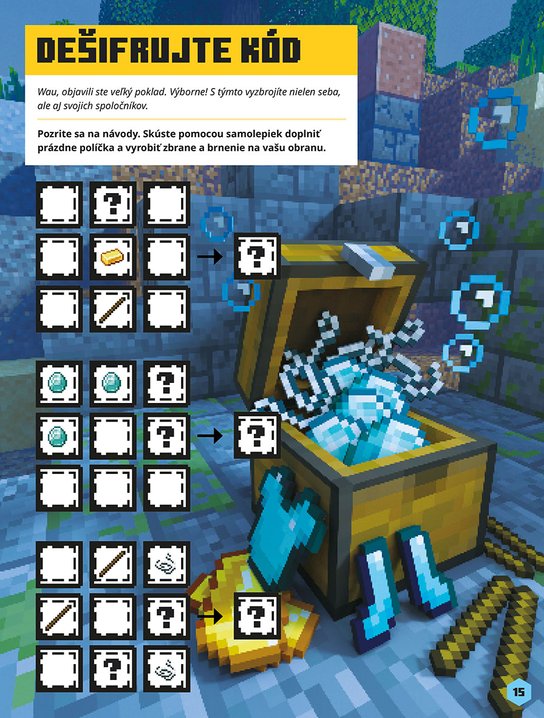 Minecraft - Samolepkové dobrodružstvo - Mobovia útočia!