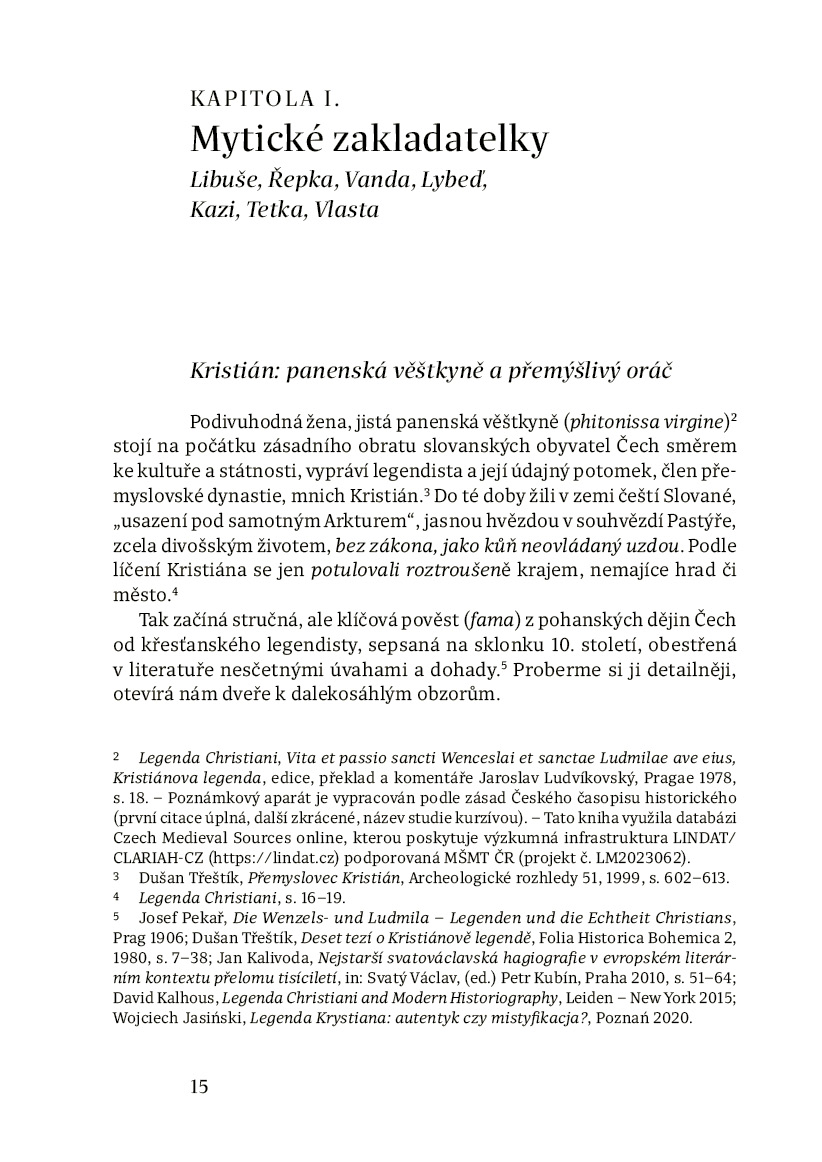 Znamenité ženy v počátcích českých dějin