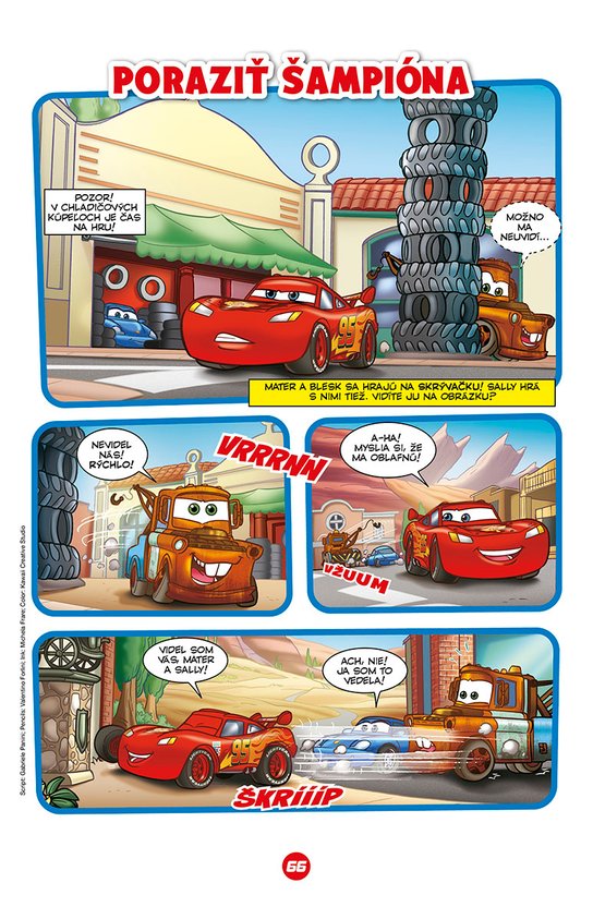 Autá - Kamaráti Autá - Komiksové príbehy