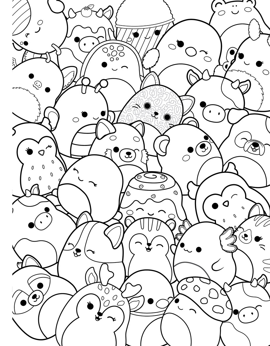 Squishmallows - Pastelové omalovánky