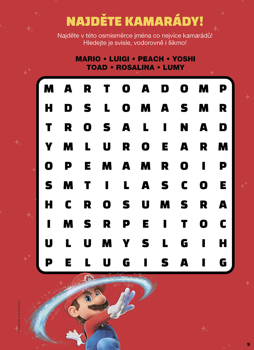 Super Mario Galaktický film - Oficiální kniha aktivit