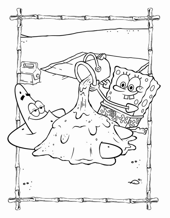 SpongeBob - Mega omalovánky a aktivity - Život je pohoda