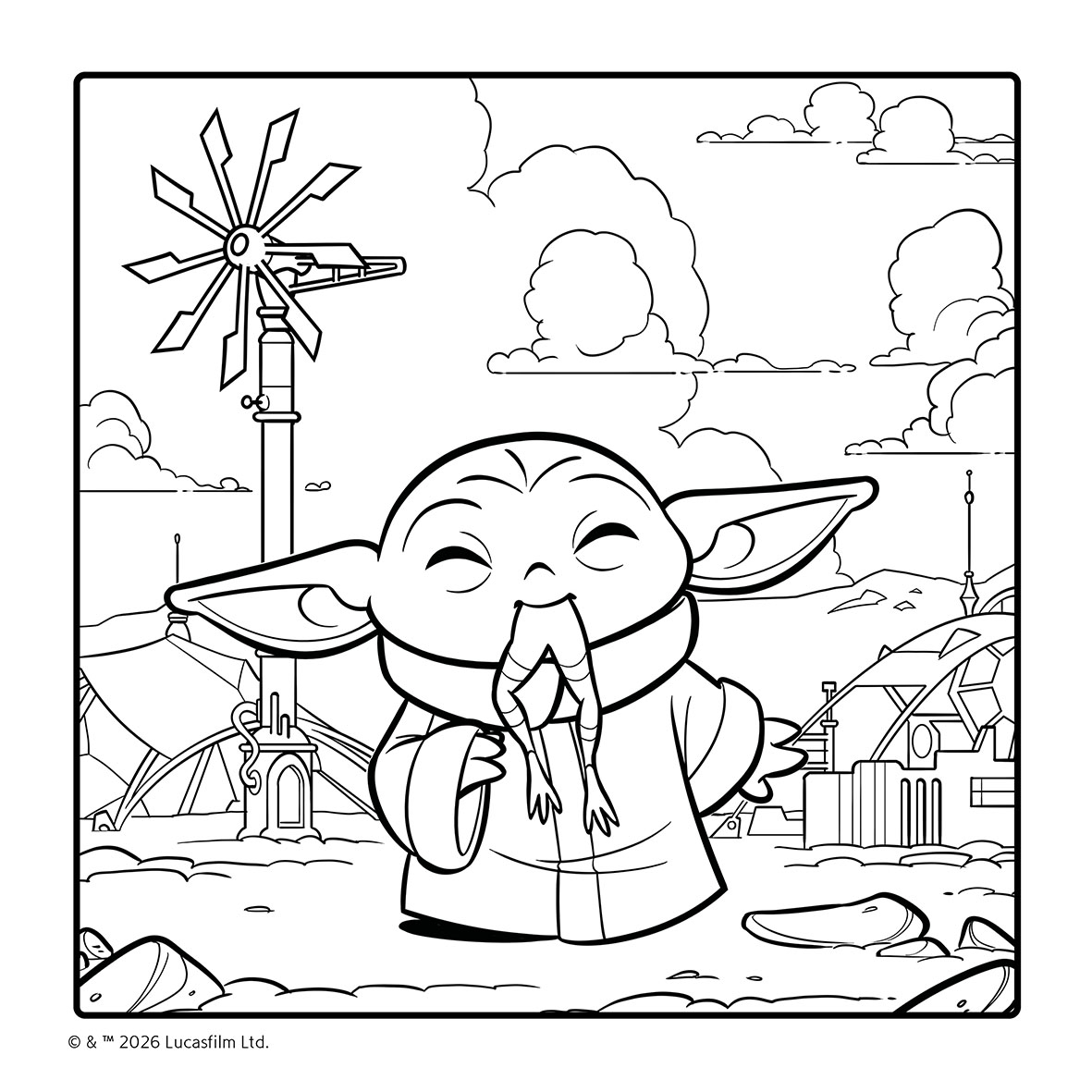 Star Wars - Mandalorian - Grogu - COZY omalovánky