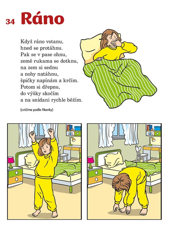 Cvičení s říkankou pro malé děti