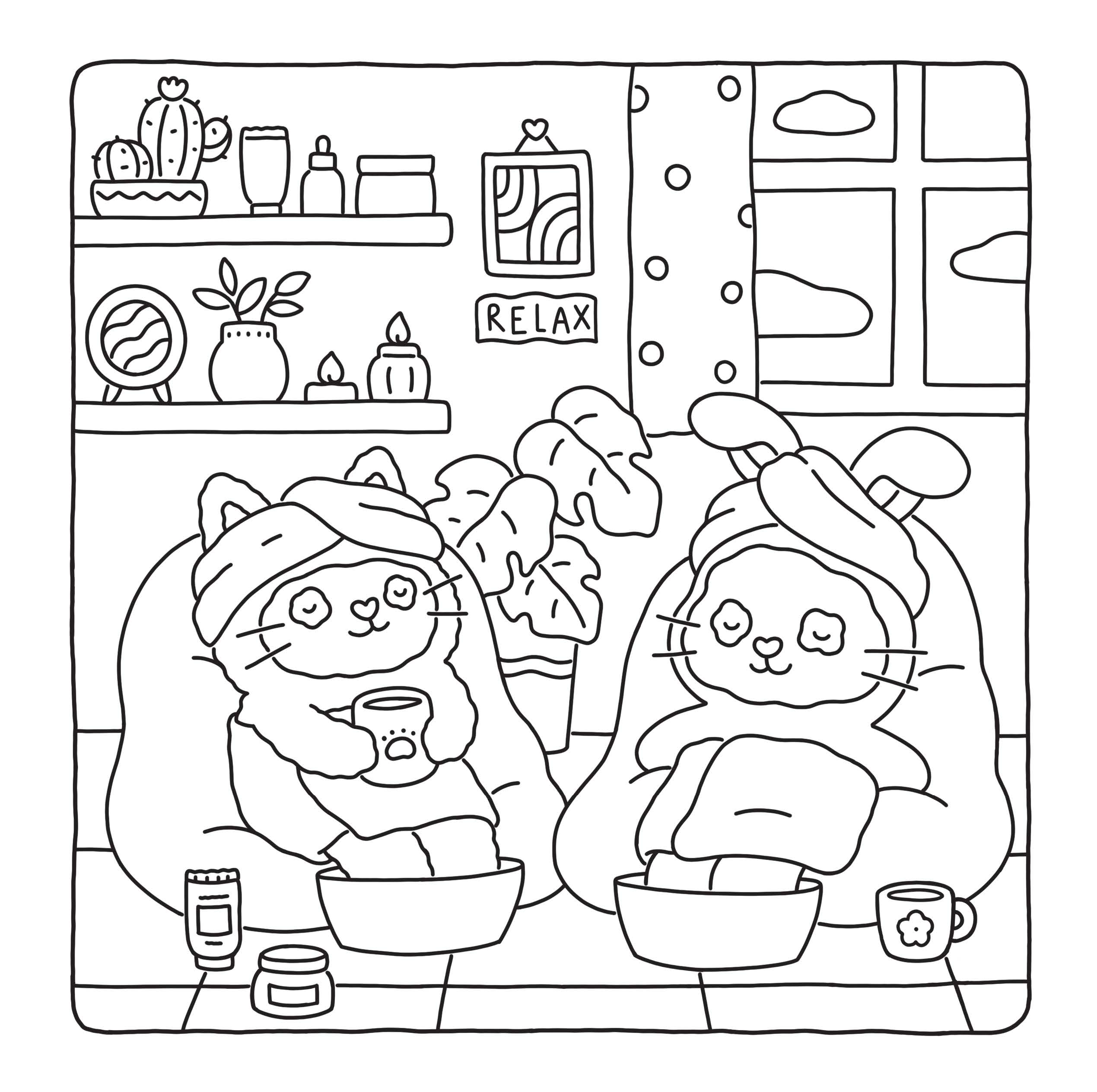 Fuzzy Hygge - Vybarvi si svoje pohodlíčko