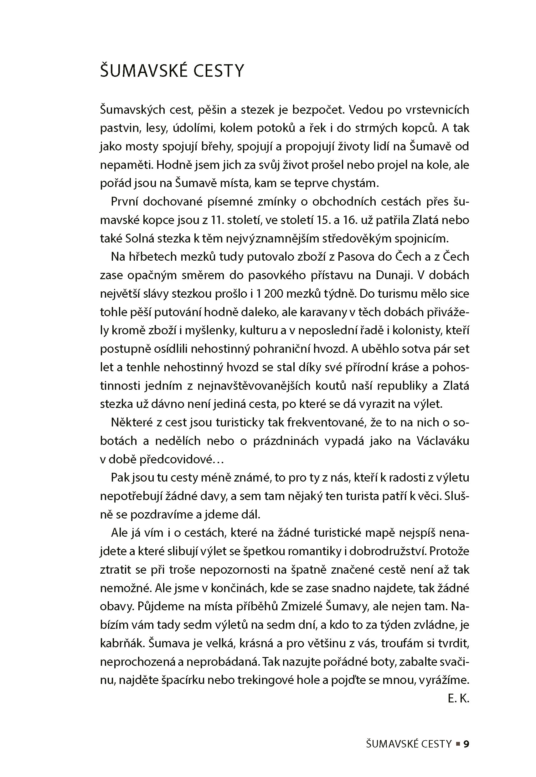 Zmizelá Šumava – S Emilem pěšky