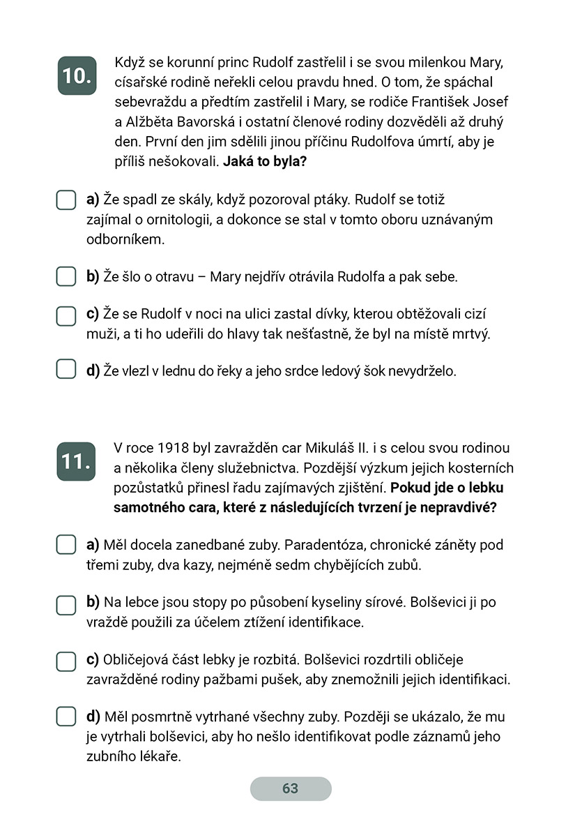 Bulvární historie: Kvízy