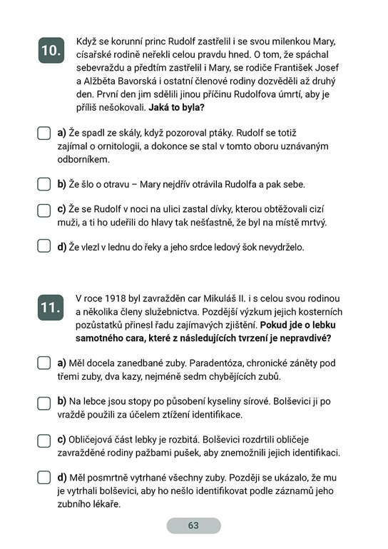 Bulvární historie: Kvízy