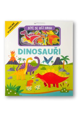 Dítě se učí hrou Dinosauři