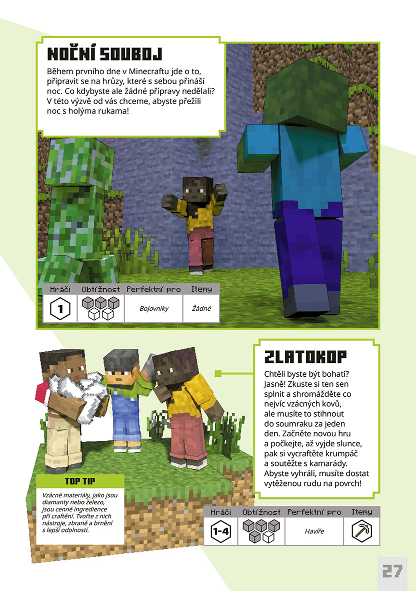 Minecraft - Výzvy k přežití