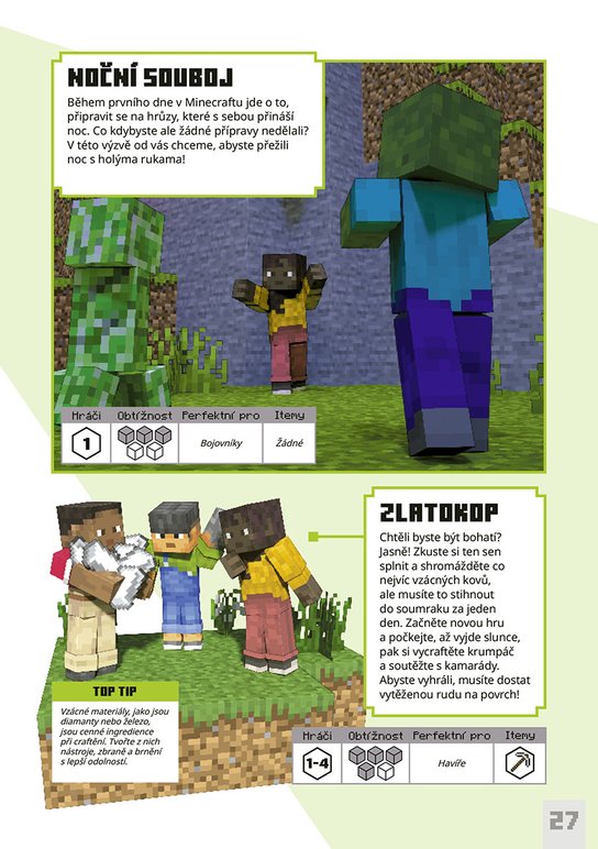 Minecraft - Výzvy k přežití