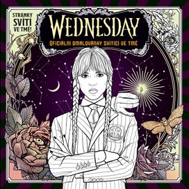 Wednesday: Oficiální omalovánky svítící ve tmě 