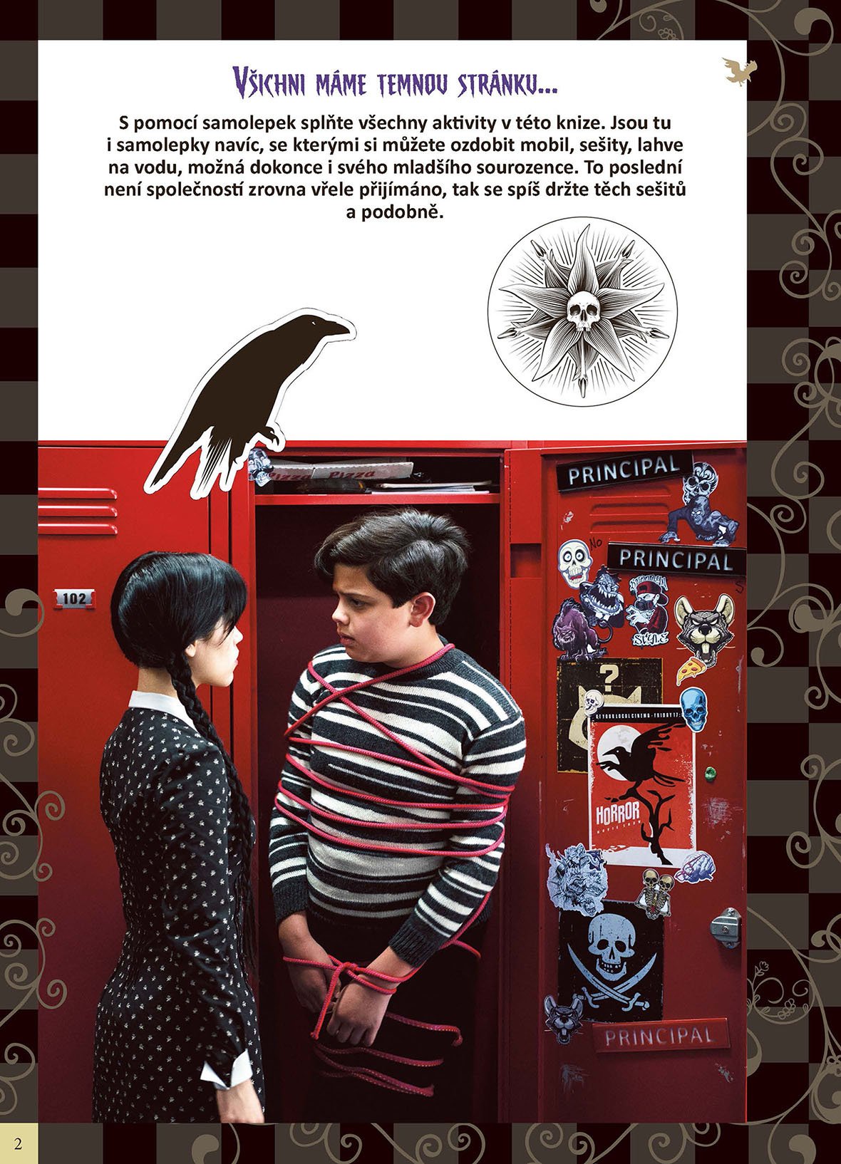 Wednesday: Oficiální kniha samolepek