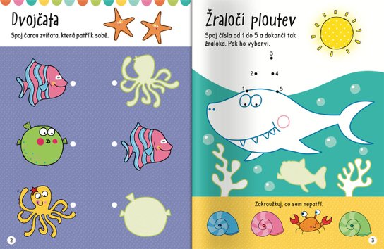 Velké samolepky pro malé ruce Žraloci