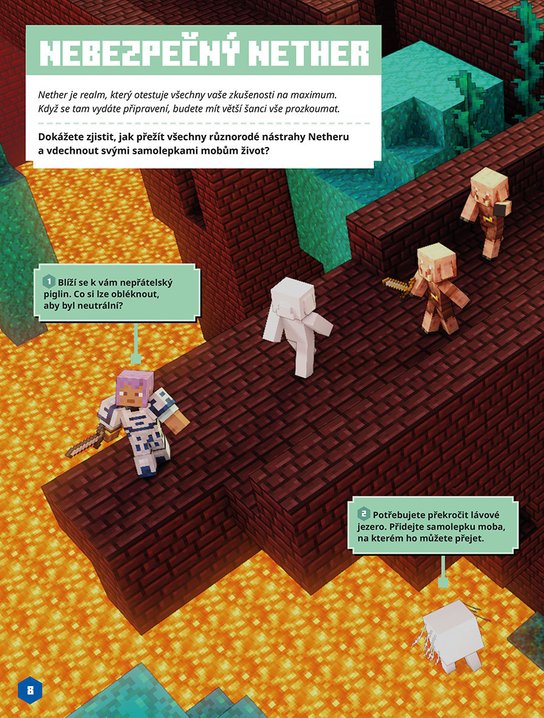 Minecraft - Tvoříme postavy - Knížka se samolepkami