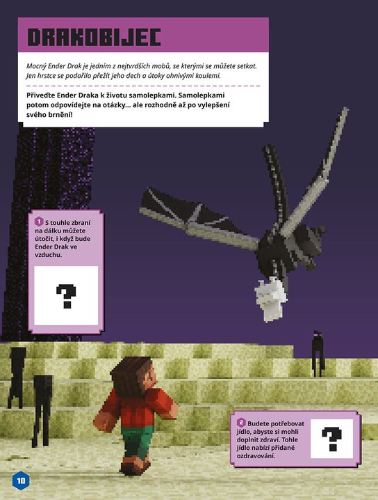 Minecraft - Tvoříme postavy - Knížka se samolepkami