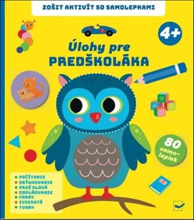 Zošit aktivít so samolepkami Úlohy pre predškoláka 4+