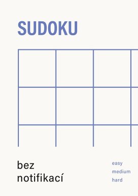Sudoku bez notifikací modrá