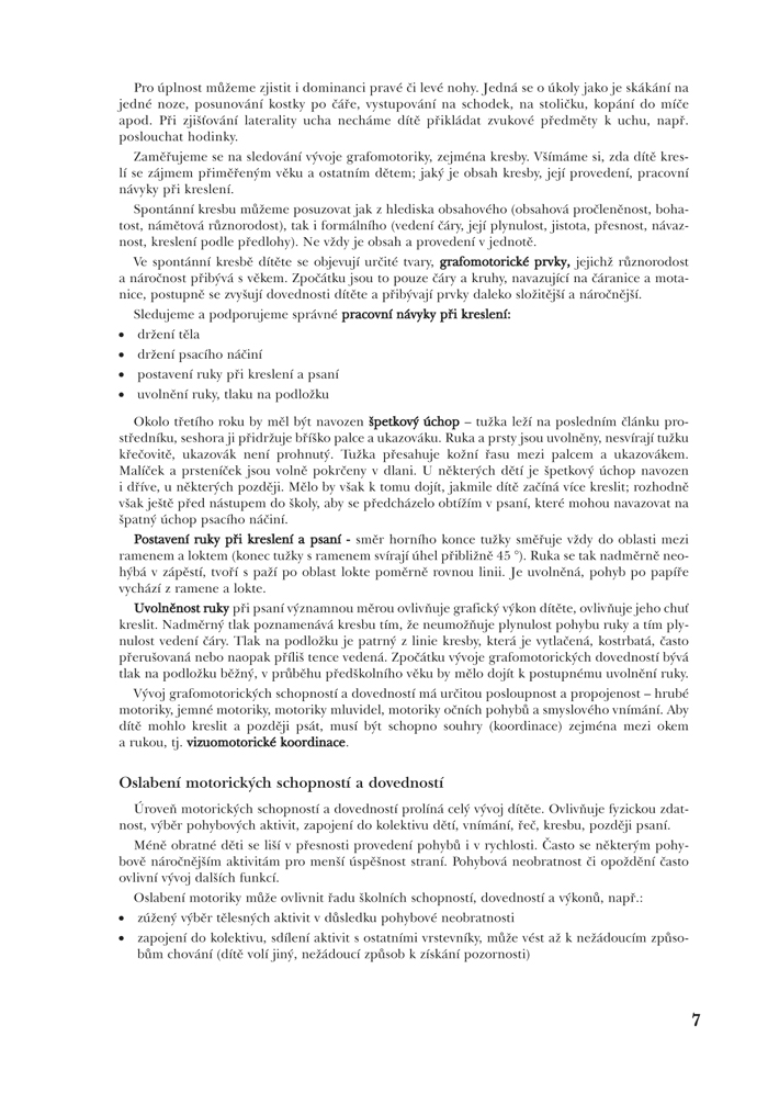 Diagnostika dítěte předškolního věku