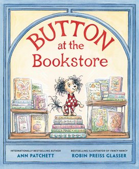 Button at the Bookstore